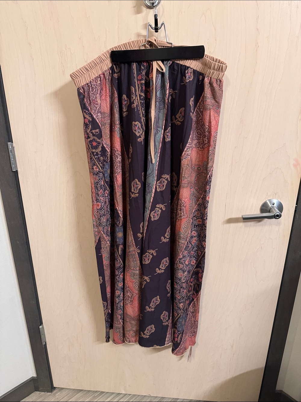 ROMWE Multicolor Paisley Boho Maxi Skirt